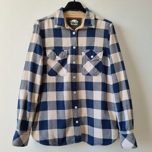 Roots Park Plaid Long Sleeve Shirt Size S